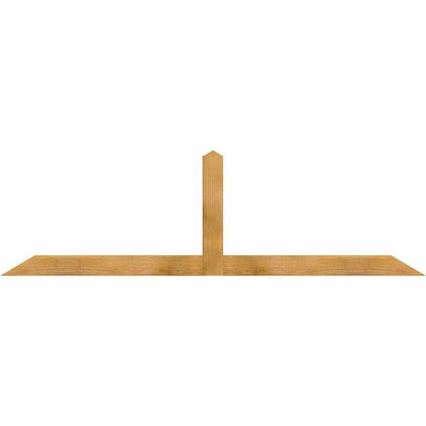 Ekena Millwork Portland Rough Sawn Timber Gable Bracket, Western Red Cedar, 84"W x 24"H x 2"D x 4"F, 7/12 Pitch GBW084X24X0204POR00RWR - main